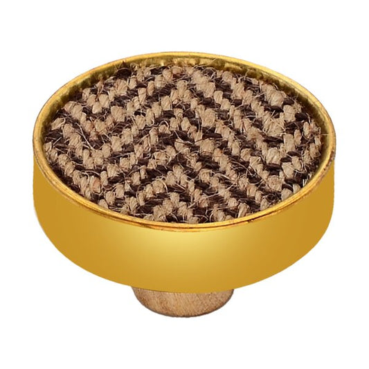 Mascot Hardware Chevron 1-3/5 in. Brown Drawer Cabinet Knob