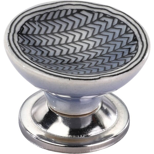 Mascot Hardware Arrow Pattern 1-4/7 in. Cupped Drawer Cabinet Knob