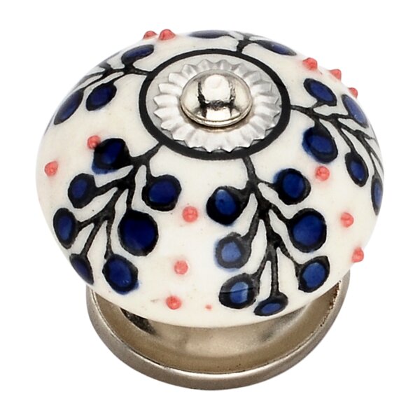 Mascot Hardware Dotted Tree 1-4/7 in. Blue Cabinet Knob (Pack of 10)