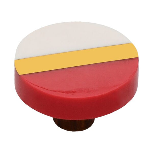 Mascot Hardware Fusion 1-1/2 in. Center Bar & Carmine Drawer Cabinet Knob