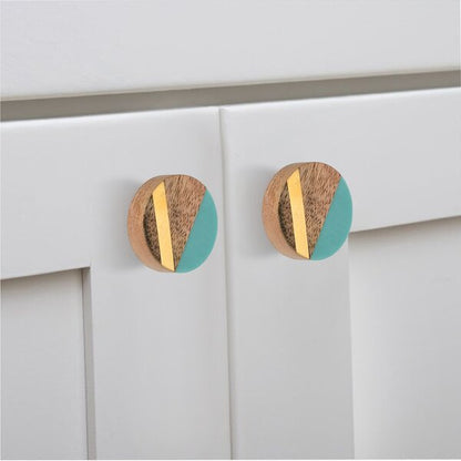 Fusion 1-1/2 in. Diagonal Bar & Carribean Cabinet Knob