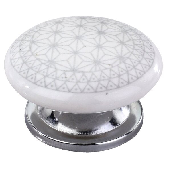 Mascot Hardware Geometric Star 1-4/7 in. Grey Cabinet Knob (Pack of 10)
