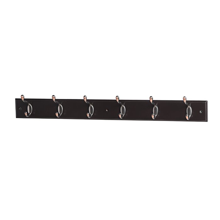 27'' Wide 6 - Hook Wall Mounted Coat Rack
