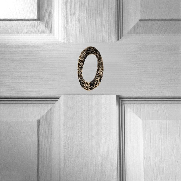 Mascot Hardware Hammered 6.06'' H Metal Surface Mount House Number