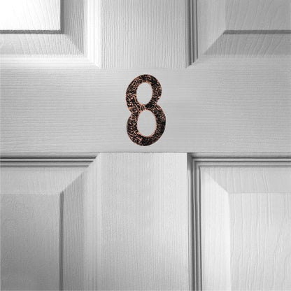 Mascot Hardware Hammered 6.06'' H Metal Surface Mount House Number