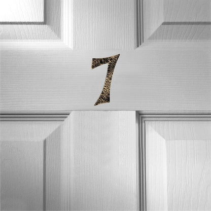 Mascot Hardware Hammered 6.06'' H Metal Surface Mount House Number