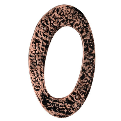 Mascot Hardware Hammered 6.06'' H Metal Surface Mount House Number