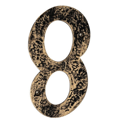 Mascot Hardware Hammered 6.06'' H Metal Surface Mount House Number