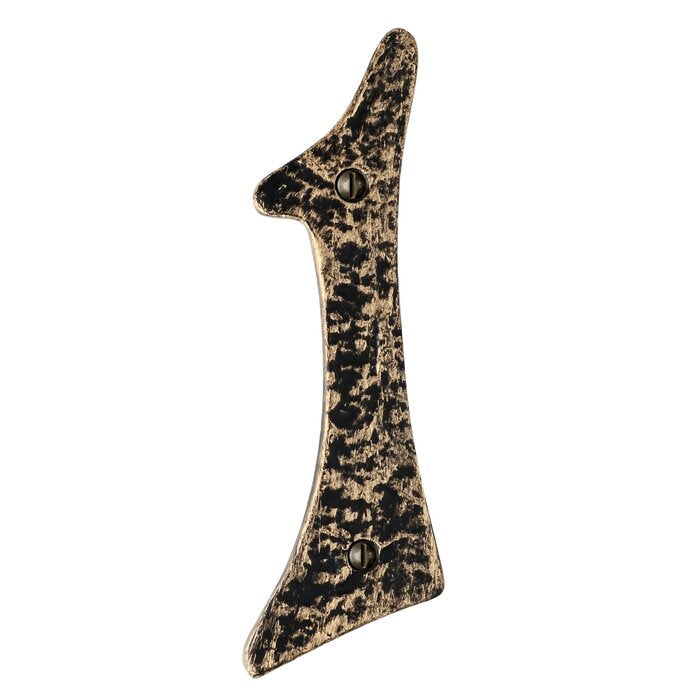 Mascot Hardware Hammered 6.06'' H Metal Surface Mount House Number