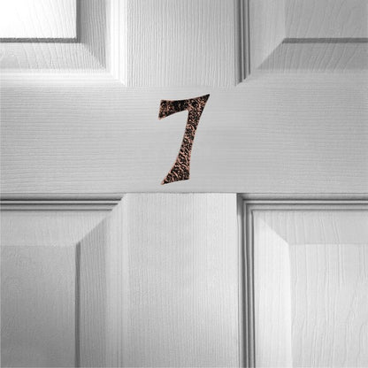 Mascot Hardware Hammered 6.06'' H Metal Surface Mount House Number