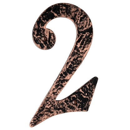 Mascot Hardware Hammered 6.06'' H Metal Surface Mount House Number