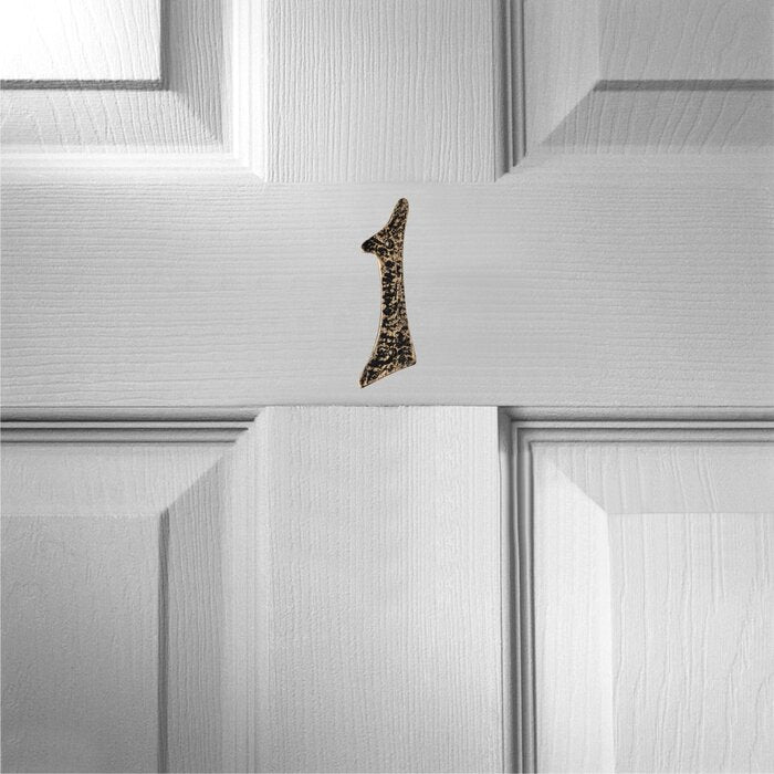 Mascot Hardware Hammered 6.06'' H Metal Surface Mount House Number