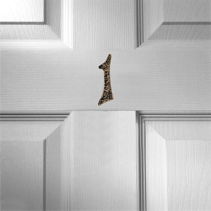 Mascot Hardware Hammered 6.06'' H Metal Surface Mount House Number