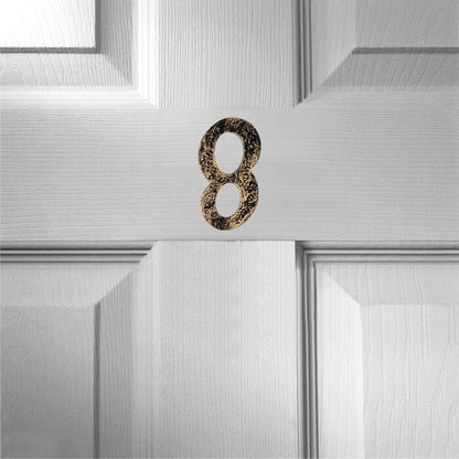 Mascot Hardware Hammered 6.06'' H Metal Surface Mount House Number