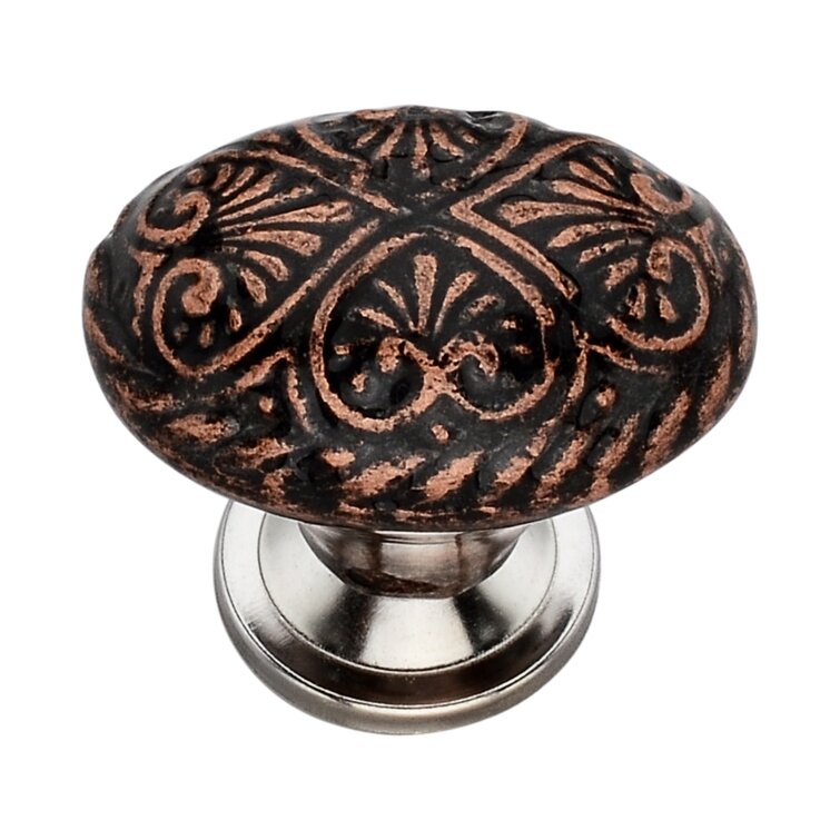 Mascot Hardware Art 2 in. Oval Cabinet Knob (Pack of 10)