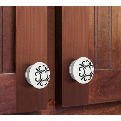 Mascot Hardware Ornate 1-1/2 in. Round Drawer Cabinet Knob