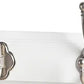 18'' Wide 3 - Hook Wall Mounted Coat Rack in White/Satin Nickel