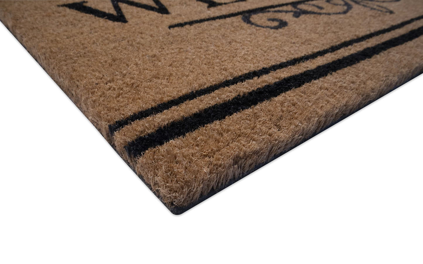 Welcome,  Natural Coir 30'' x 18'' Non slip Doormat Indoor/Outdoor