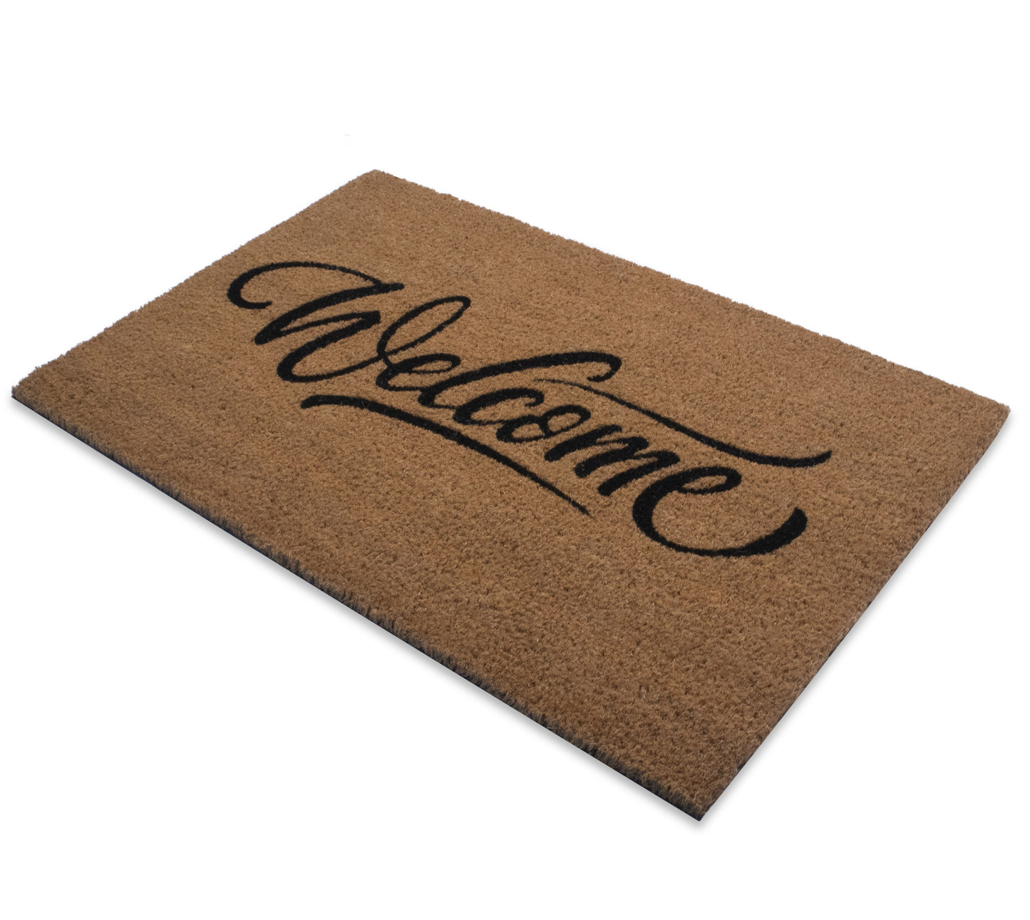 Welcome , Natural Coir Doormat With Non slip 30 x 18 Indoor and Outdoor Coir Mat