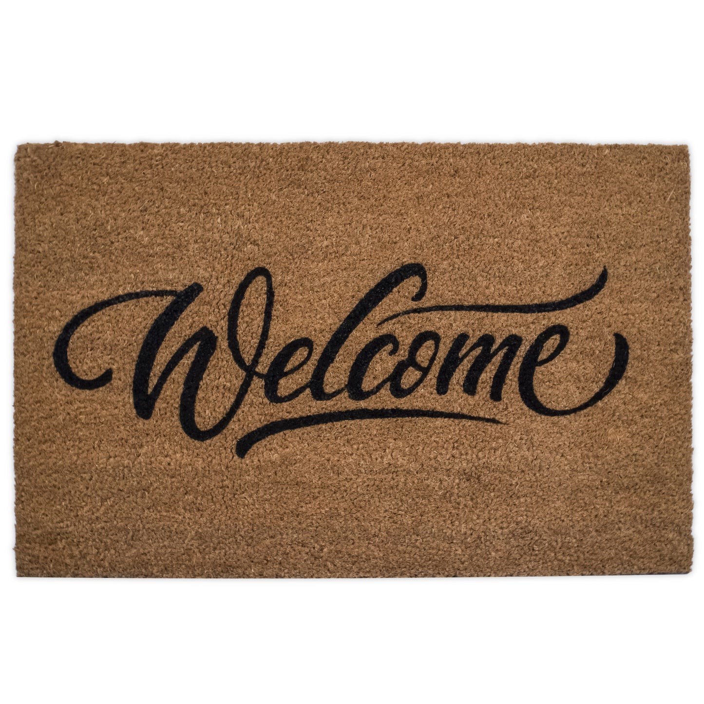 Welcome , Natural Coir Doormat With Non slip 30 x 18 Indoor and Outdoor Coir Mat
