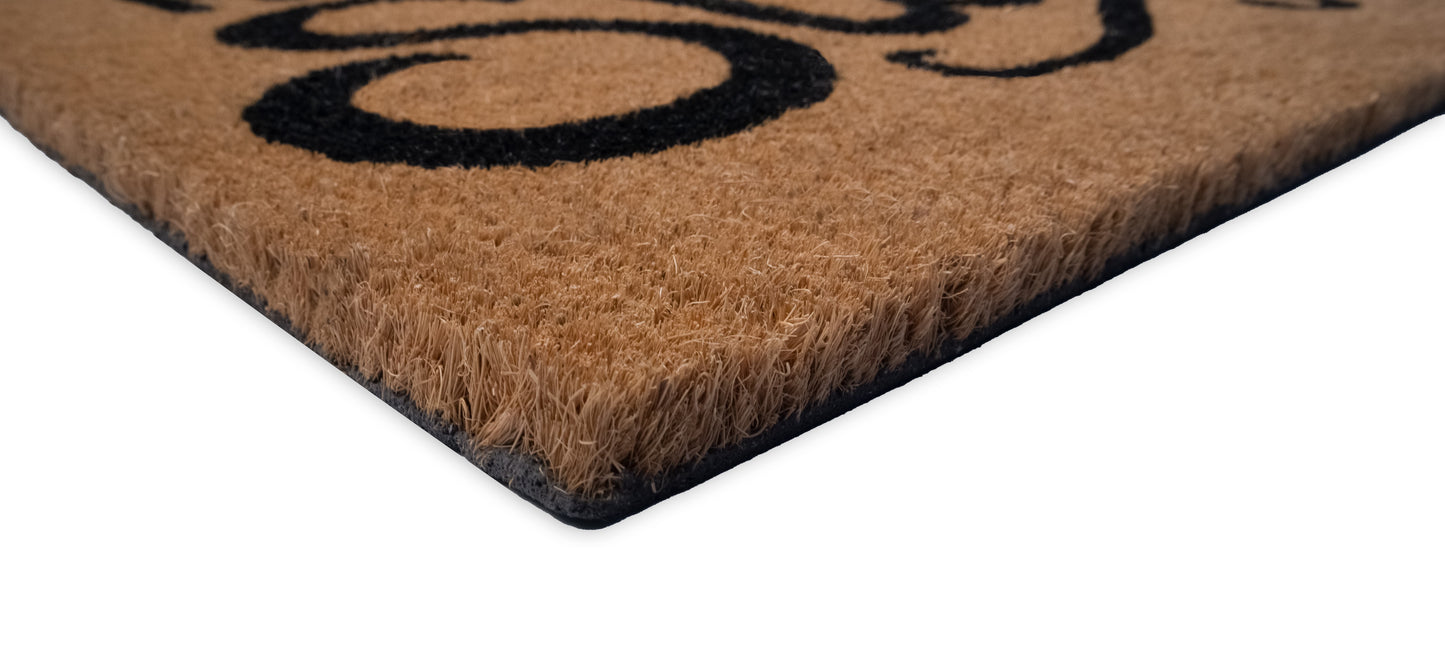 Home Sweet Home' Natural Coir – 28'' x 18'' - Heavy Duty Doormat for Outdoor/ Indoor