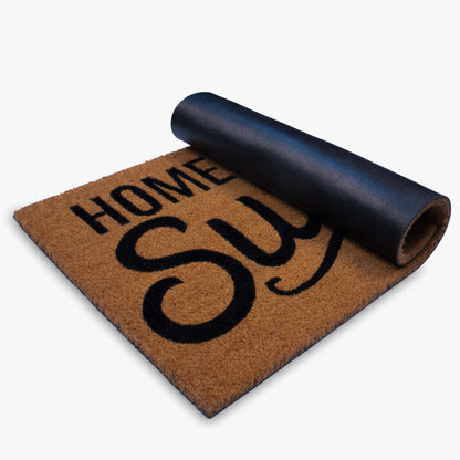 Home Sweet Home' Natural Coir – 28'' x 18'' - Heavy Duty Doormat for Outdoor/ Indoor