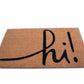 Natural Coir Doormat with Non-Slip Backing - 28 x 18 - Outdoor / Indoor - Natural