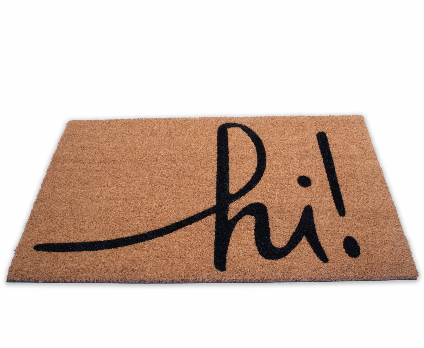 Natural Coir Doormat with Non-Slip Backing - 28 x 18 - Outdoor / Indoor - Natural