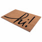 Natural Coir Doormat with Non-Slip Backing - 28 x 18 - Outdoor / Indoor - Natural