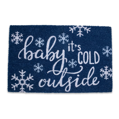 Baby It's Cold Outside Collection 28 in. x 18 in. Non Slip Indoor Outdoor Doormat