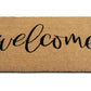 Natural Coir Doormat with Non-Slip Backing - 28 x 18 - Outdoor / Indoor - Natural