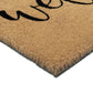 Natural Coir Doormat with Non-Slip Backing - 28 x 18 - Outdoor / Indoor - Natural