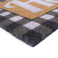 Let's Stay Home Natural Coir Non Slip 28 in. x 18 in. Indoor and Outdoor Doormat