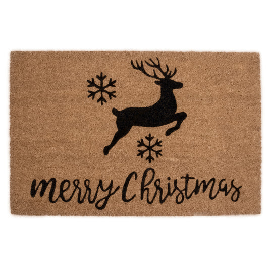 Natural Coir Doormat 28 in. x 18 in. Indoor and Outdoor Coir Mat Decoration