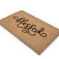 Blessed  Natural Coir Fiber Doormat, Anti-Slip PVC Mat Back | 28” x 18