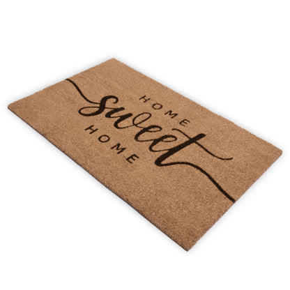 Home Sweet Home' Natural Coir 28'' x 18'' Non slip Indoor/Outdoor Doormat