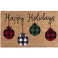 Holiday Collection 28 in. x 18 in. Coir Outdoor Doormat Natural Coir Mat
