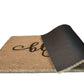 Blessed  Natural Coir Fiber Doormat, Anti-Slip PVC Mat Back | 28” x 18