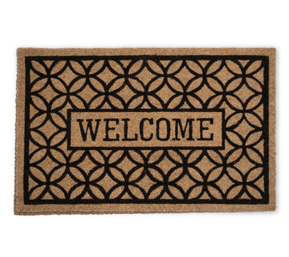 "Welcome" Rubber Non-Slip 28'' x 18'' Indoor Outdoor Doormat