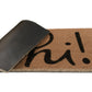 Natural Coir Doormat with Non-Slip Backing - 28 x 18 - Outdoor / Indoor - Natural
