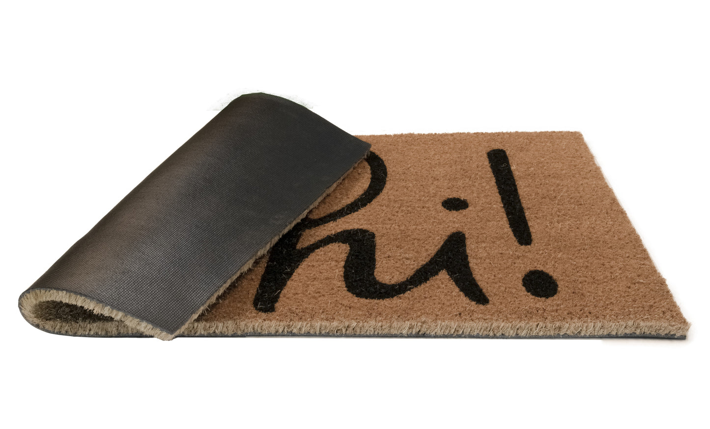 Natural Coir Doormat with Non-Slip Backing - 28 x 18 - Outdoor / Indoor - Natural