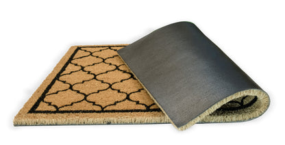 Non-Slip Doormat Durable Honeycomb Texture Indoor Outdoor, High-Profile Mats for Entry, Garage, Patio, High Traffic Areas, 28"x18" Doormat