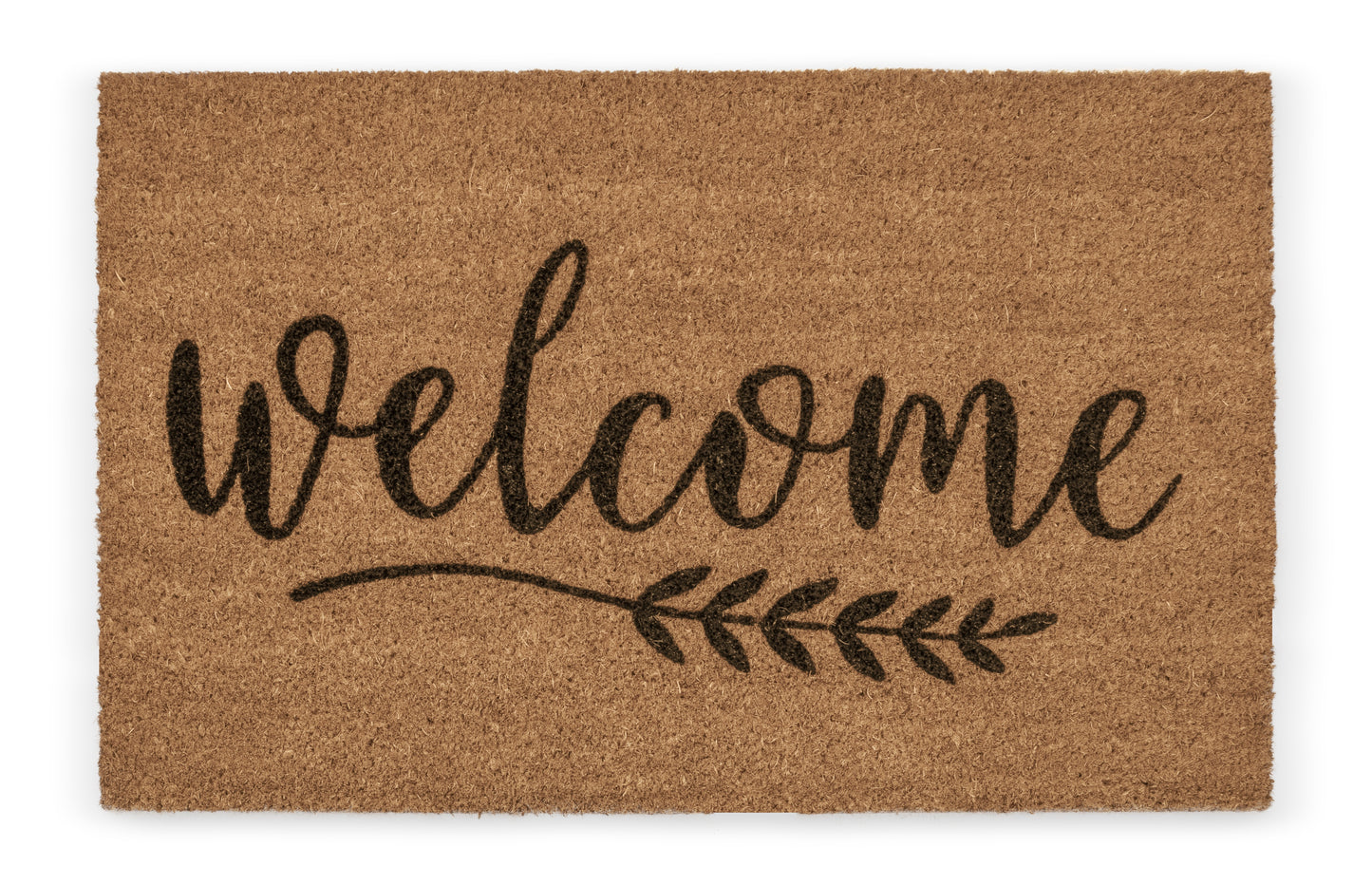 Welcome Non-Slip Rubber Back 28'' x 18'' Indoor and Outdoor Doormat