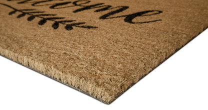 Welcome Non-Slip Rubber Back 28'' x 18'' Indoor and Outdoor Doormat