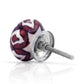 Brown Leaves 1-31/50 in. White & Brown Cabinet Knob (Pack of 10)