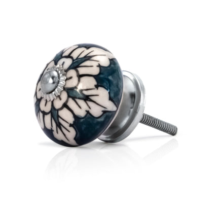 Grassed 1-2/3 in. Green & White Cabinet Knob (Pack of 10)