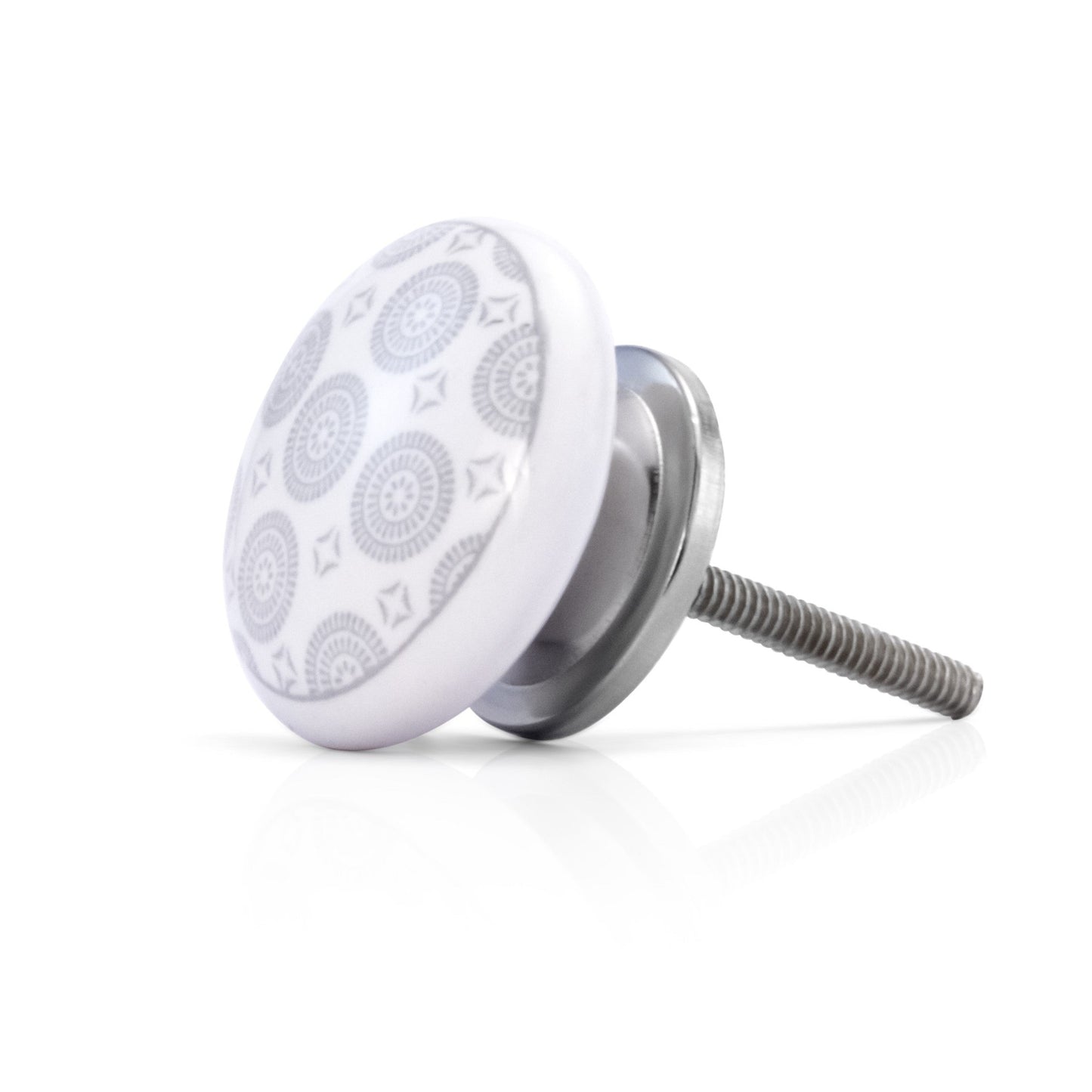 Mascot Hardware Rosette 1-3/5 in. Flat Drawer Cabinet Knob