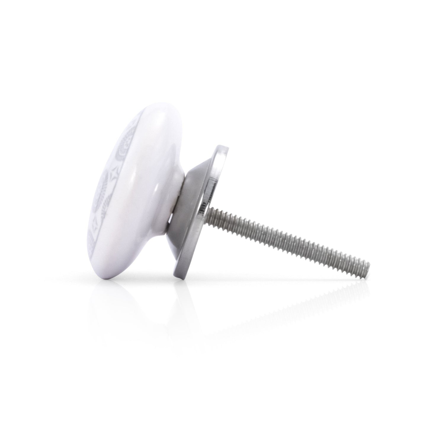 Mascot Hardware Rosette 1-3/5 in. Flat Drawer Cabinet Knob