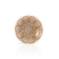 Mascot Hardware Square Grid 1-4/7 in. Orange Cupped Drawer Cabinet Knob