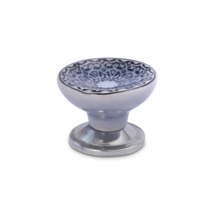 Mascot Hardware New Haven 1-4/7 in. Black Cupped Drawer Cabinet Knob